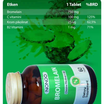 Nondo - Bromelain - 60 Tablet