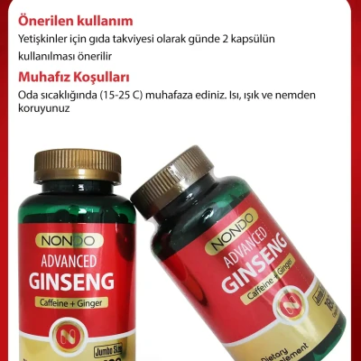 Nondo - Ginseng - 180 Kapsül (Jumbo Boy)