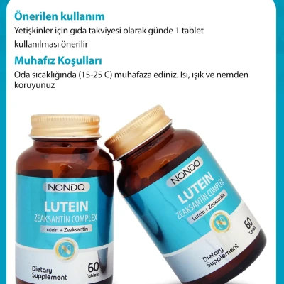 Nondo - Lutein Zeaksantin Kompleks - 60 Tablet