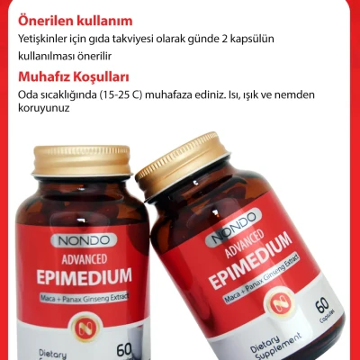 Nondo - Advanced Epimedyum - 60 Kapsül