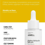 Alpha Arbutin Serum 30 ml, Cilt Aydınlatıcı, Leke Karşıtı Bakım, Nemlendirici Etki